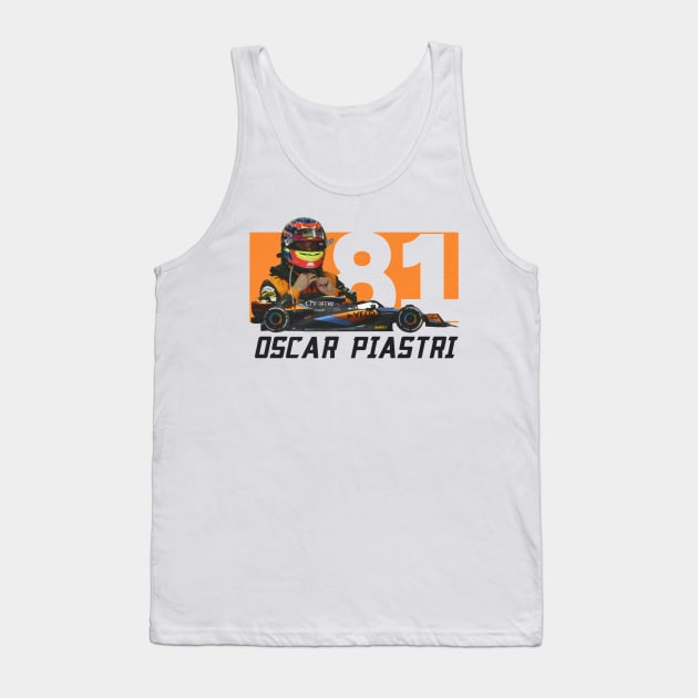 Oscar Piastri 81 Tank Top by lavonneroberson